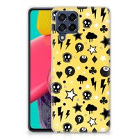 Silicone Back Case Samsung Galaxy M53 Punk Geel