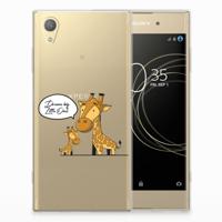 Sony Xperia XA1 Plus Telefoonhoesje met Naam Giraffe