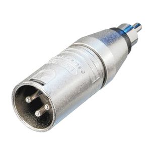 Neutrik NA2MPMM XLR male naar RCA male adapter