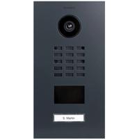 DoorBird D2101V Buitenunit voor Video-deurintercom via WiFi LAN RVS, RAL 7016 (zijdemat)