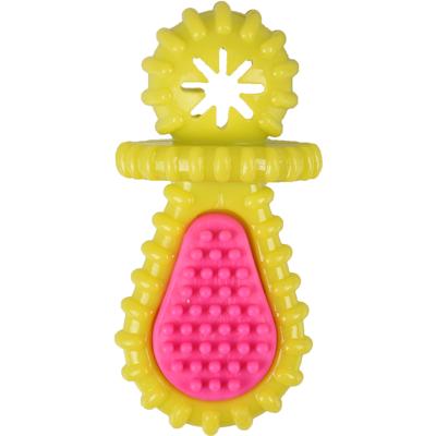 Hondenspeelgoed Speen Monta - 13 cm 13 x 6 x 6 cm Flamingo Geel