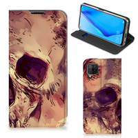 Mobiel BookCase Huawei P40 Lite Skullhead - thumbnail