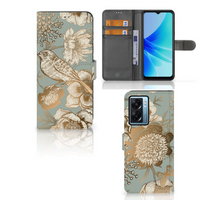 Hoesje voor OPPO A77 5G | A57 5G Vintage Bird Flowers