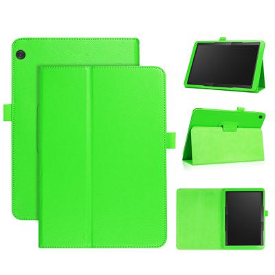 Lunso - Lenovo Tab M10 Gen 1 - Stand flip Bookcase hoes - Groen Lunso - Lenovo Tab M10 Gen 1 - Stand flip Bookcase hoes - Groen