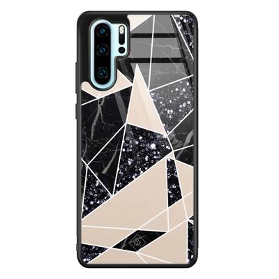 Huawei P30 Pro glazen hardcase - Abstract painted