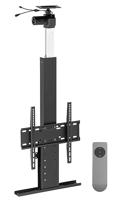 my wall HP64L Motorische tv-lift voor inbouw in het plafond, verstelbaar hoogtebereik, 81-140 cm, belastbaar tot 45 kg, met afstandsbediening, elektrische tv-lift