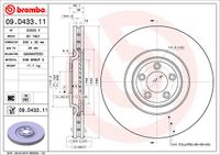 Remschijf BREMBO, Remschijftype: Binnen geventileerd, u.a. für Jaguar - thumbnail