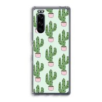 Cactus Lover: Sony Xperia 5 Transparant Hoesje - thumbnail