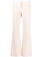 Patrizia Pepe pantalon droit à taille basse - Rose