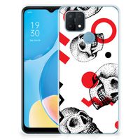 Silicone Back Case OPPO A15 Skull Red