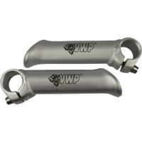 VWP Bar-ends Forged kort recht aluminium zilver - thumbnail