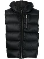 Rick Owens gilet matelassé Sealed à fermeture zippée - Noir