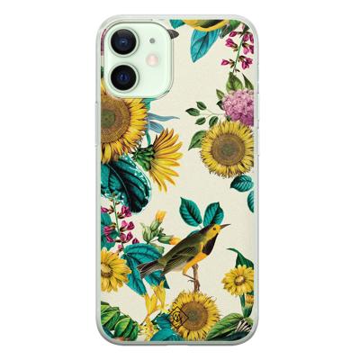 iPhone 12 mini siliconen hoesje - Sunflowers
