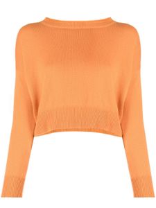 Teddy Cashmere pull en cachemire Genova à coupe crop - Orange