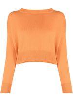 Teddy Cashmere pull en cachemire Genova à coupe crop - Orange