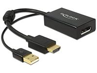 DELOCK Adapterkabel HDMI-A-stekker > DisplayPort 1.2 bus zwart