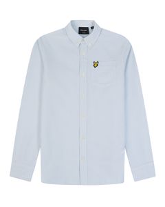 Lyle & Scott Blouse Oxford gestreept - Licht blauw / wit