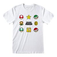 Nintendo T-Shirt Super Mario - Items Size L