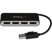 StarTech.com 4-poorts draagbare USB 2.0 hub met geïntegreerde kabel