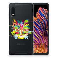 Samsung Xcover Pro Telefoonhoesje met Naam Cat Color