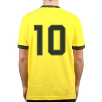 Brazilie retro voetbalshirt WK 1982 + Nummer 10 (Zico) - thumbnail