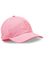 Jimmy Choo casquette Paxy à logo appliqué - Rose - thumbnail