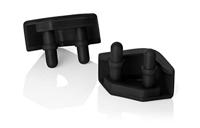 Noctua NA-SAVP5 chromax.black, Trillingsdempende Blokjes voor 92mm & 80mm Noctua Ventilatoren (16 stuks, Zwart)