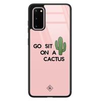 Samsung Galaxy S20 glazen hardcase - Go sit on a cactus