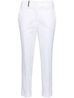 Peserico pantalon court à taille haute - Blanc