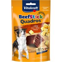 Vitakraft Beefstick Quadros met kaas hondensnack (70 g) 7 verpakkingen - thumbnail