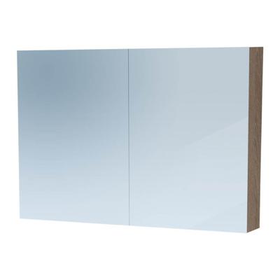Sanituba Spiegelkast Dual 100cm Donker Eiken Sanituba Spiegelkast Dual 100cm Donker Eiken