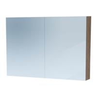 Sanituba Spiegelkast Dual 100cm Donker Eiken