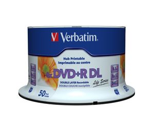 Verbatim 97693 DVD+R DL disc 8.5 GB 50 stuk(s) Spindel Bedrukbaar