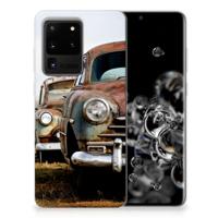 Samsung Galaxy S20 Ultra Siliconen Hoesje met foto Vintage Auto