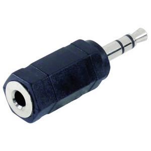 TRU COMPONENTS Jackplug-adapter Jackplug male 3,5 mm - Jackplug female 3,5 mm Mono Aantal polen: 2 Inhoud: 1 stuk(s)