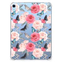 iPad (2022) 10.9 Siliconen Hoesje Butterfly Roses