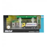 Toi-Toys Benzinestation Set Met Tankwagen - Groen/Geel