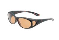 FitOfar overzetzonnebril bruin unisex met bruine lens Vz0002lj