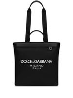 Dolce & Gabbana Shopping logo-print tote bag - Noir