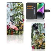 Telefoonhoesje met Pasjes voor iPhone 15 Jungle - thumbnail