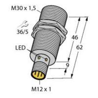 Turck Inductieve sensor Vlak PNP wisselcontact BI15-M30-VP6X-H1141 - thumbnail