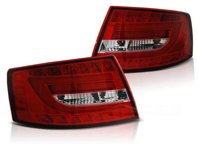 Tuning-Tec Achterlichten voor Audi A6 C6 SEDAN 04 04-08 ROOD HELDER LED 6PIN