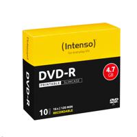 Intenso 4801652 DVD-R disc 4.7 GB 10 stuk(s) Slimcase Bedrukbaar - thumbnail