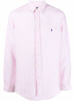 Polo Ralph Lauren chemise rayée à motif Polo Pony - Rose