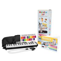 Cascha HH 2103 DE melodica set zwart, met draagtas en Duitstalig boek