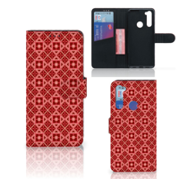 Xiaomi Redmi Note 8T Telefoon Hoesje Batik Rood