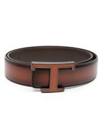 Tod's ceinture en cuir à design réversible - Marron