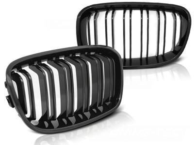 Tuning-Tec Grill BMW F20 F21 11-12 14 GLANZEND ZWART DUBBELE STANG M-LOOK