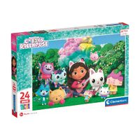 Clementoni Supercolor Puzzel Gabbys Dollhouse 24 Maxi Stukjes - thumbnail