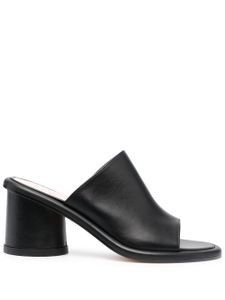 AGL mules en cuir - Noir